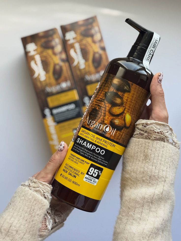 شامپو لایتنس مدل Argan Oil From Morocco ضدریزش و تقویت‌کننده حاوی روغن آرگان و پروتئین ۹۰۰ میلی‌لیتر